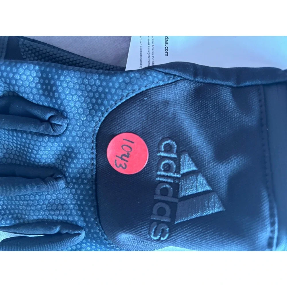Adidas COLD.RDY Running Gloves Black Touchscreen Grip Mens Womens M/L NEW